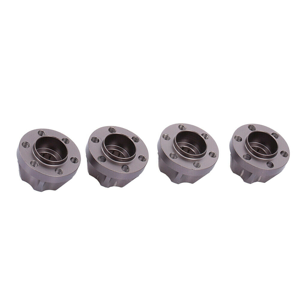 12mm Wheel Hex Rim Hub Drive Adapter for 1/10 Axial SCX10 TRX4 D90 Titanium