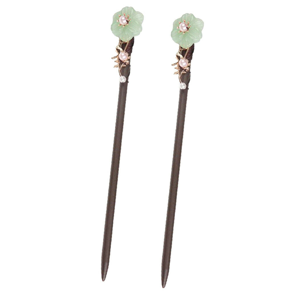 Set of 2 Hair Sticks Wood Hair Pin for Long Hair Costume Gifts for Women