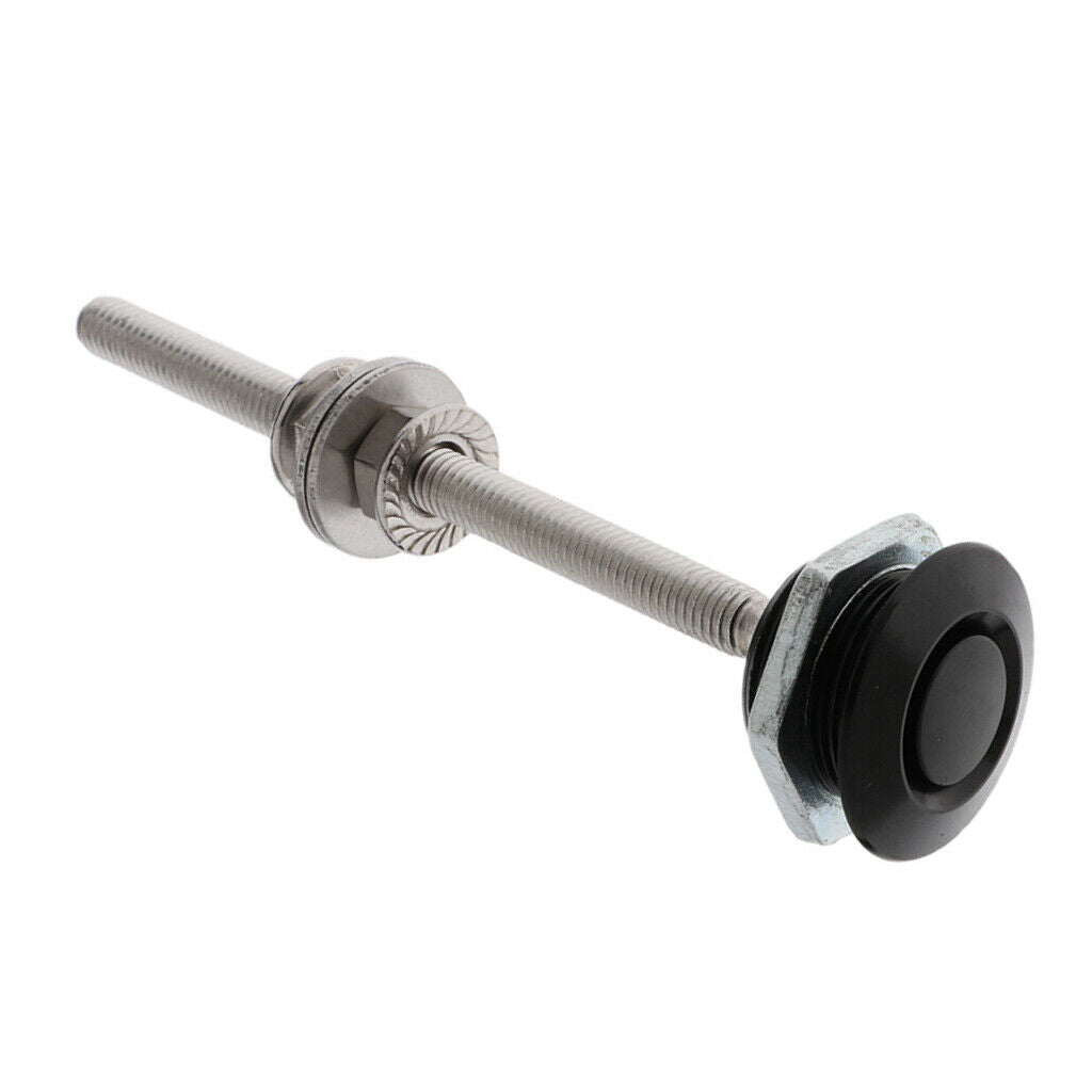 Pair Bonnet Hood Pin Lock Low Profile Quick Release Universal Black 25x100mm