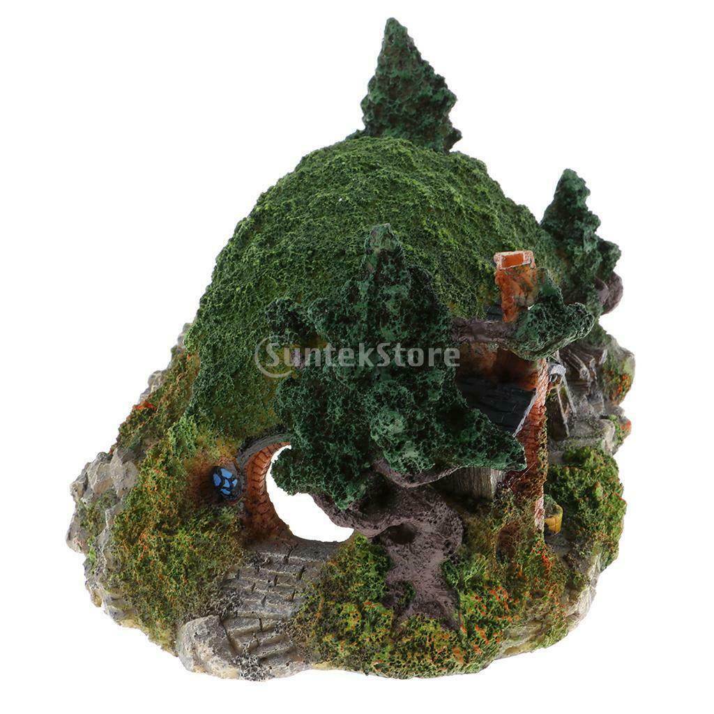 Creative Aquarium Castle Green Fish Cave Landscape Scene Ornaments Ornaments