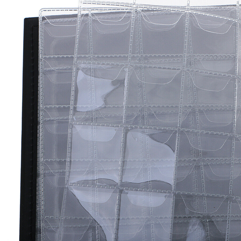 250 Coin Collection Holder Storage Money  Pockets Album Book Gift Brown