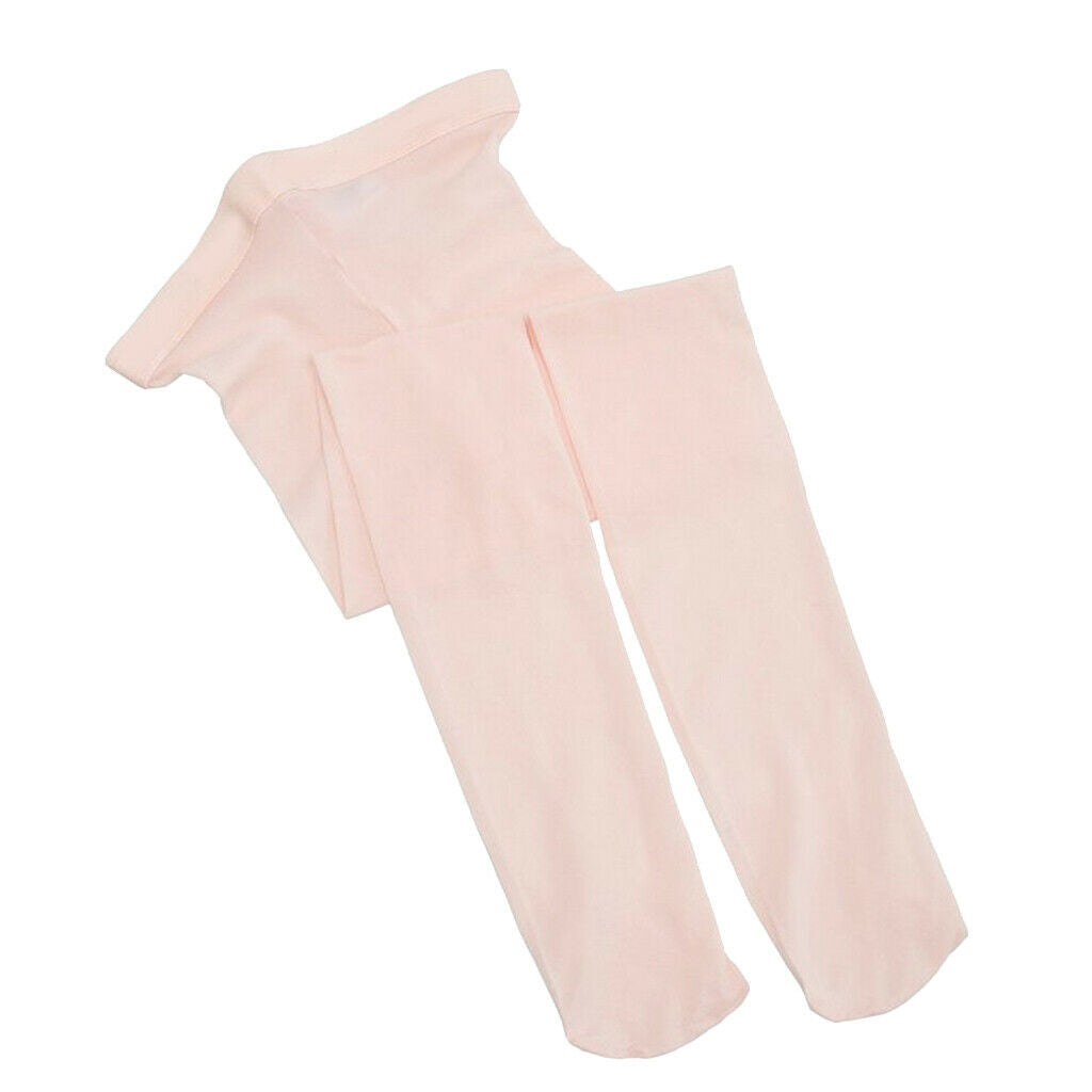 Girls Soft Pantyhose Tights Stockings Ballet Dancewear Velvet Light Pink S