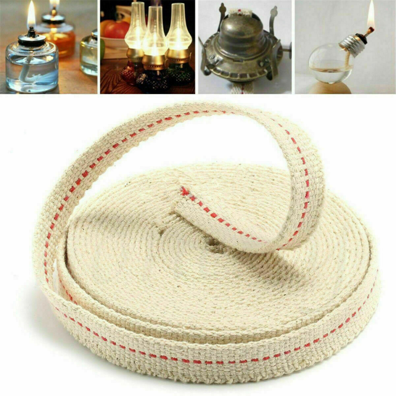 1m*2cm Flat Cotton Oil Lamp Lantern Wick For Kerosene Burner Lighting