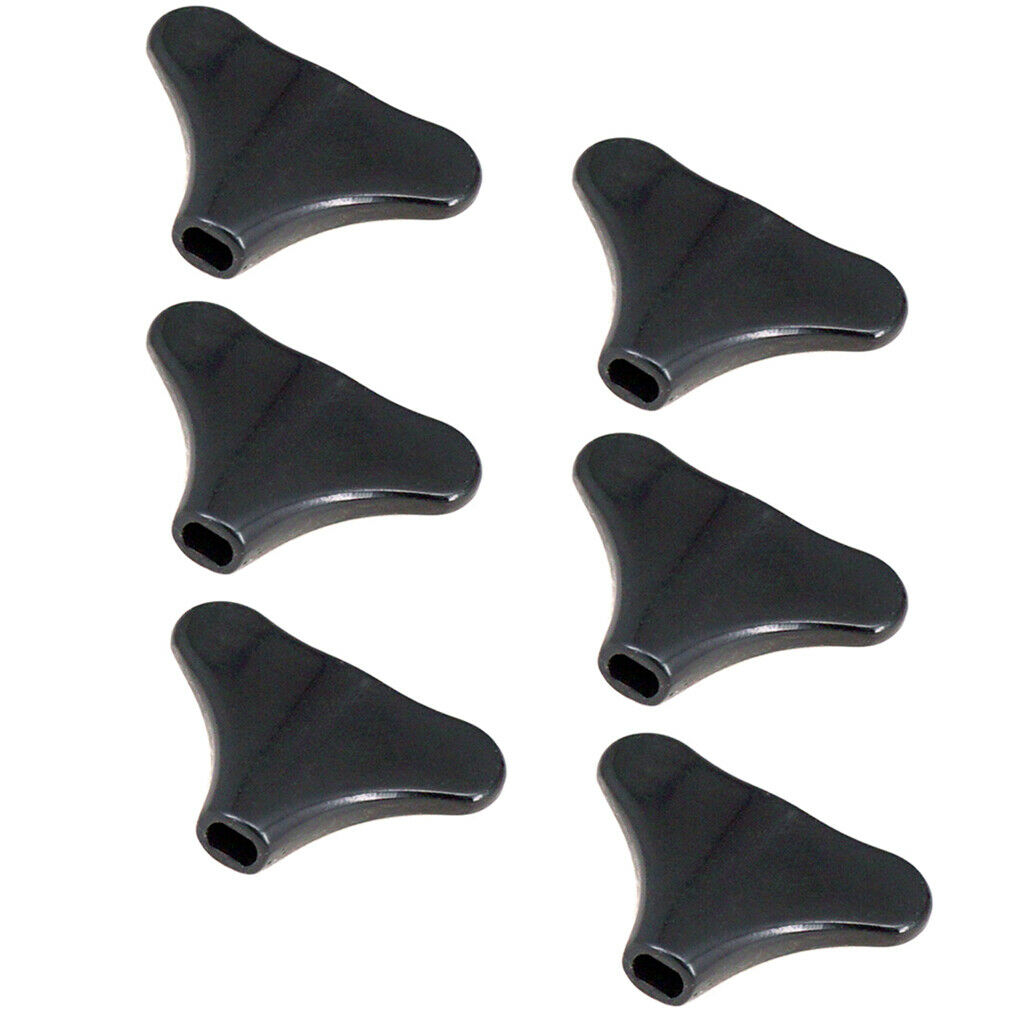 6Pcs Guitar Tuning Peg Button Machine Heads Acoustic Guitar Accessory Black