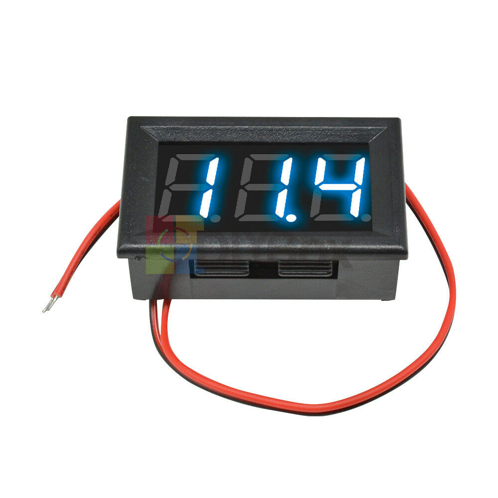 0.56” 2-Wire Digital AC 70-500V Voltmeter Ammeter Blue LED Amp Volt Amp Meter