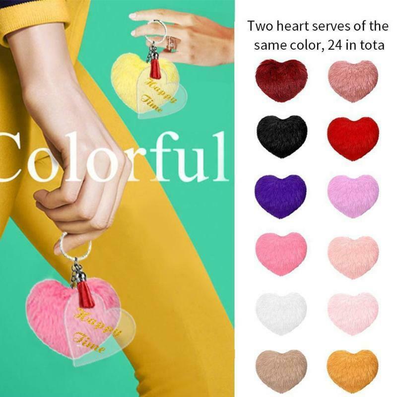 Acrylic Keychain Blanks Set for Vinyl Transparent Blank Keychains with Tassel