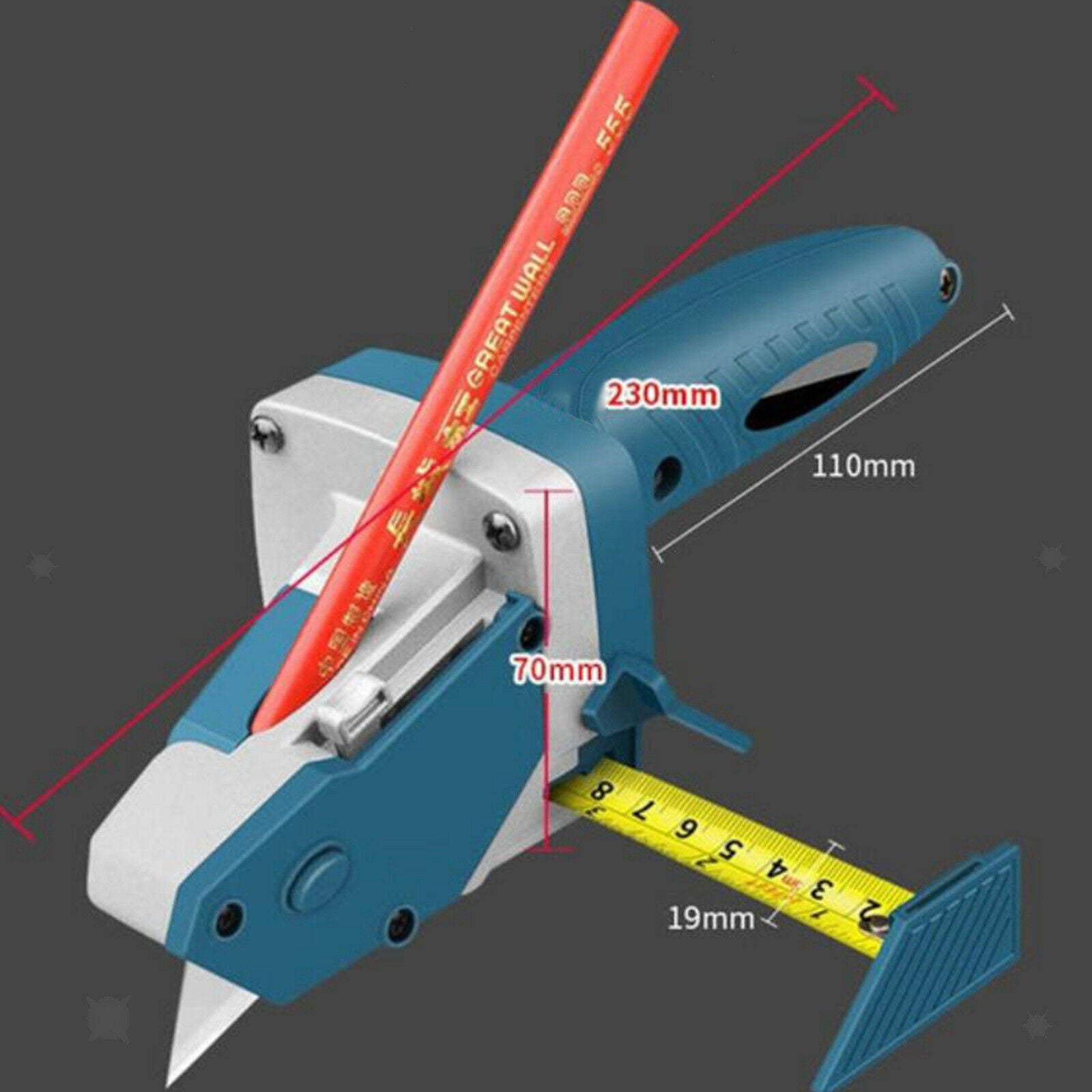 Gypsum Board Cutting Drywall Cutting Hand Tool Mark and Cut Tile Woodworking