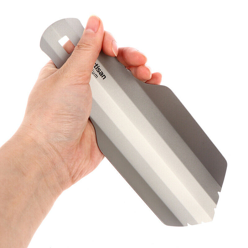 Pure Titanium Ultralight Backpacking Potty Trowel Outdoor Compact Poop Sho L FT