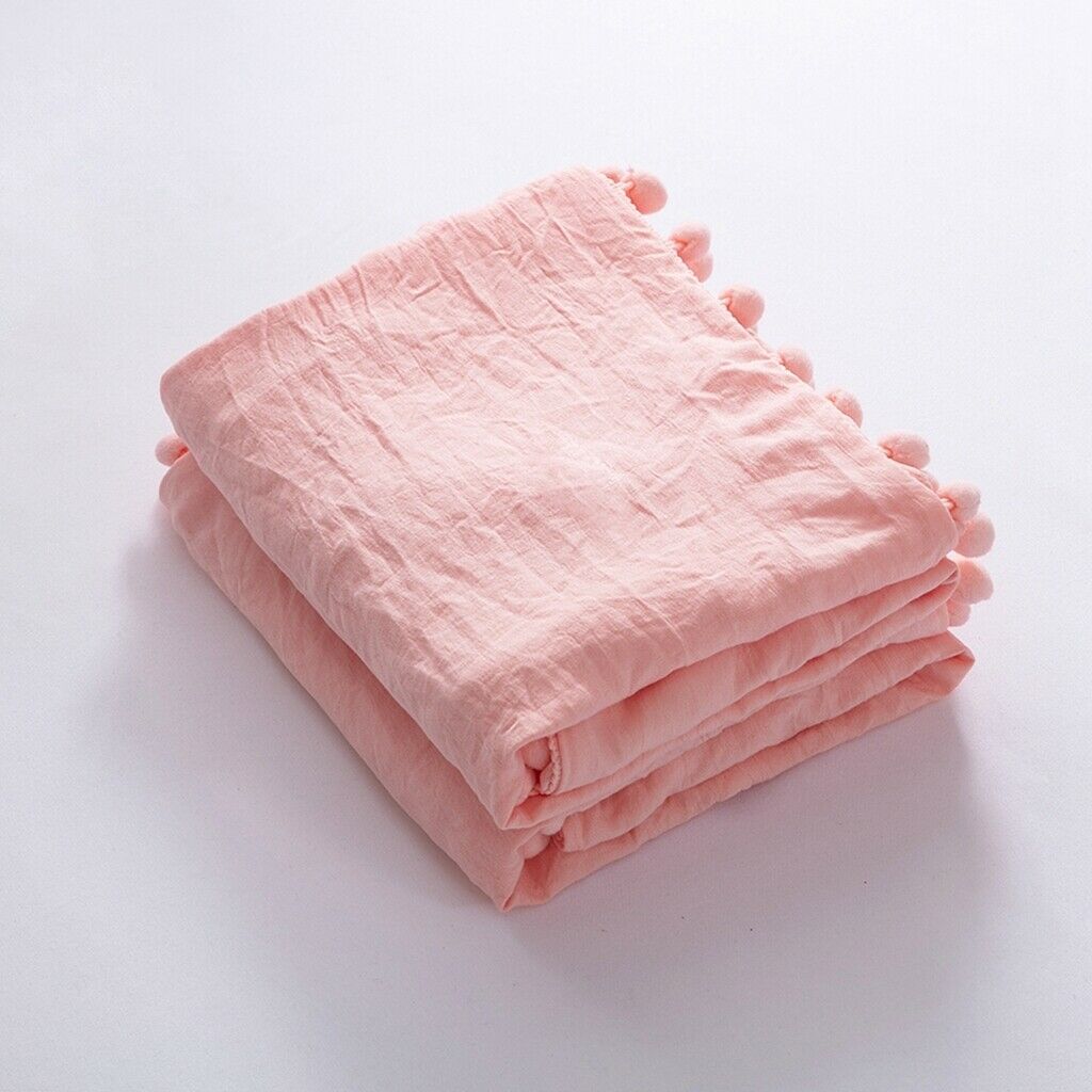 2 Pcs Purely Solid Color Sofa Bed Throw Pillow Cover 51x92cm Light Pink