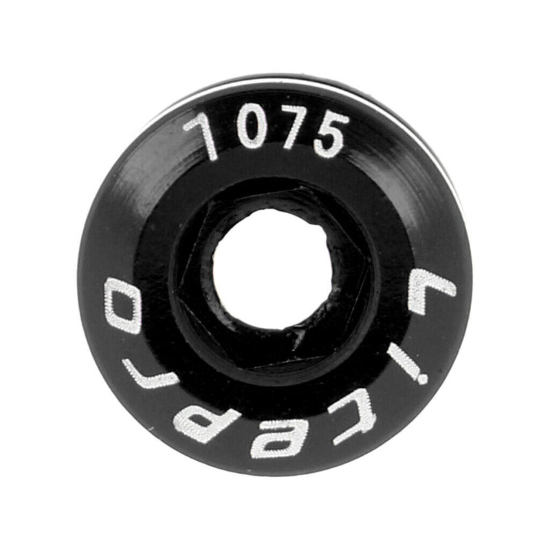 5Pcs Bike Crank Arm  Chain Ring Single Crankset Fixing Screw Nuts Black