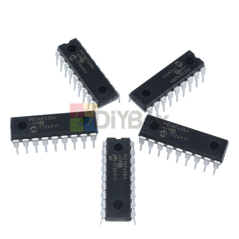 10pcs DIP-18 PIC16F628A-I/P 16F628A DIP 18 IC Microchip Microcontroller