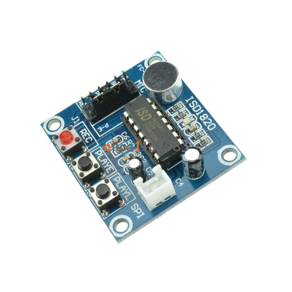 2PCS ISD1820 Sound Voice Recording Playback Module+Mic Sound Audio microphone