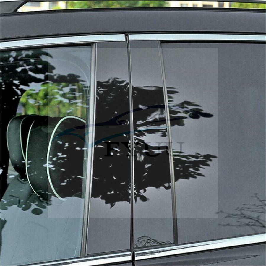 For Hyundai Sonata 2020-21 Gloss Black Door Window Center Pillar Post Cover Trim
