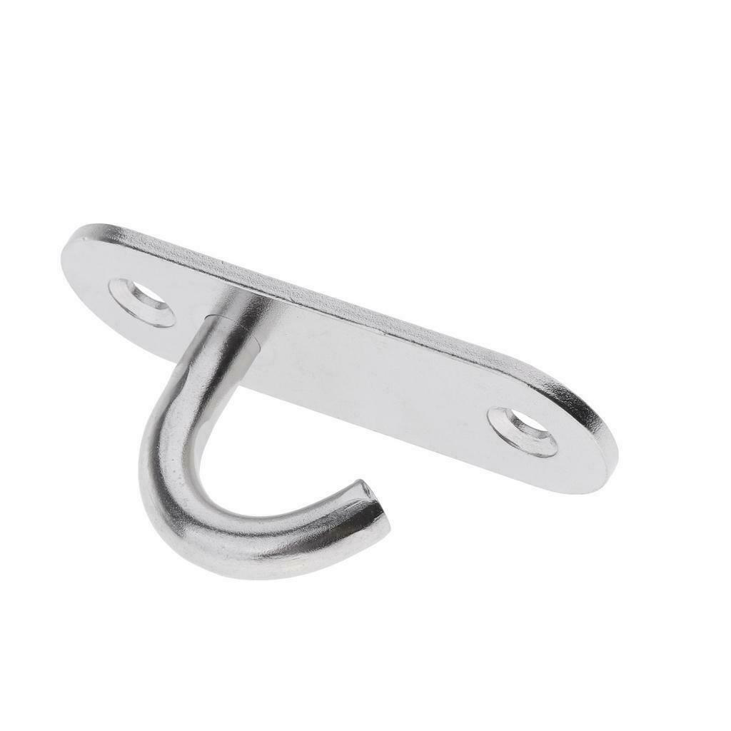 4pcs M8 Wall Hook Heavy Duty Stainless Pad Eye Plate Marine Boate Accessory