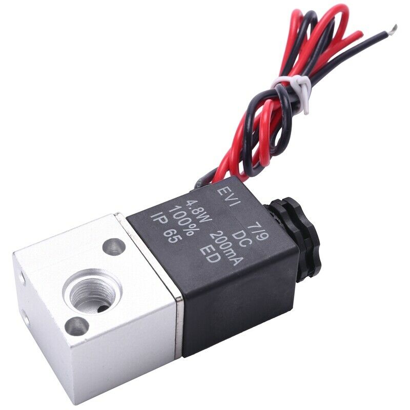 1 Pcs 3V1-06 Nc Solenoid Valve Dc 12V 3 Way 2 Position 1/8Inch Bsp Normally ClW5