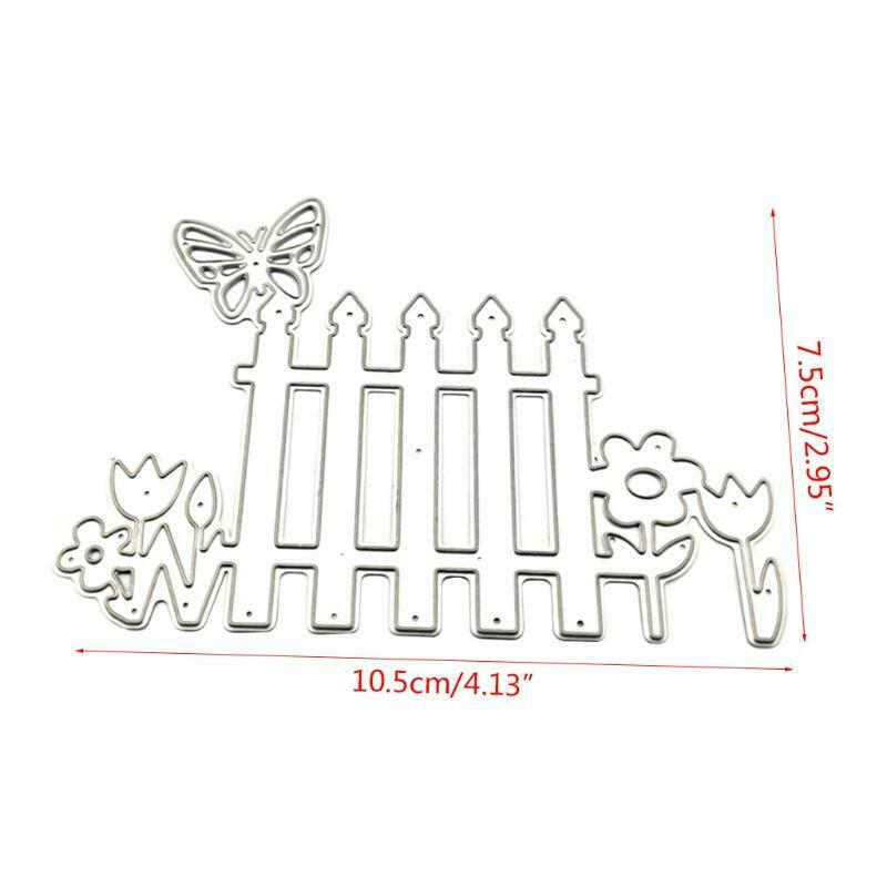 Butterfly Fence Metal Cutting Dies Stencil DIY Scrapbooking Album Paper Template