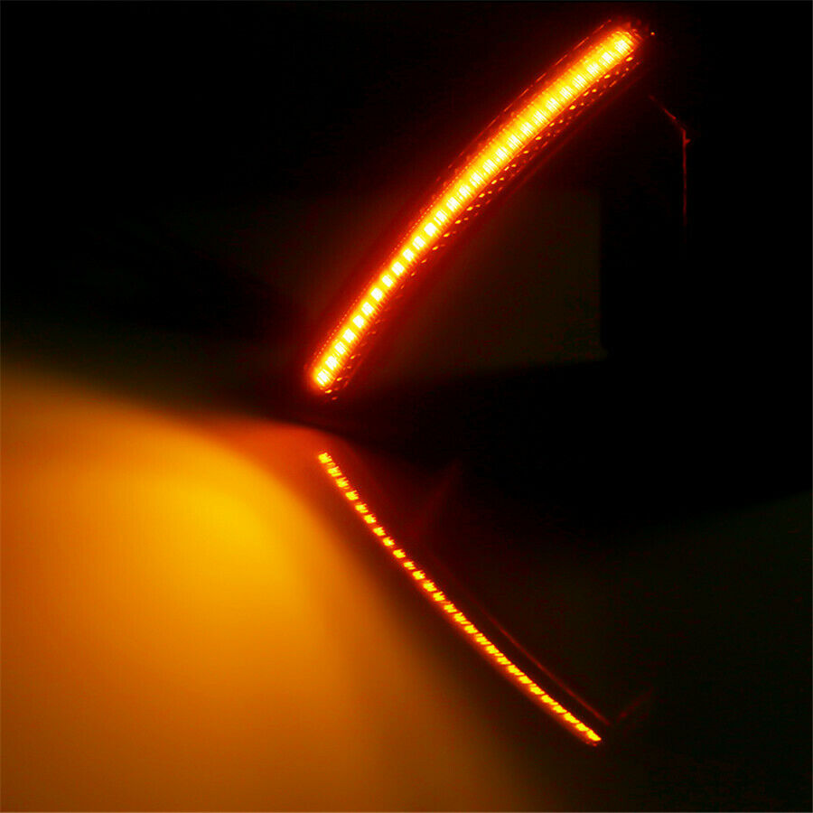 2x Front Fender Yellow Side Marker Light For MINI Cooper R55 R56 R57 R58 R60 R61