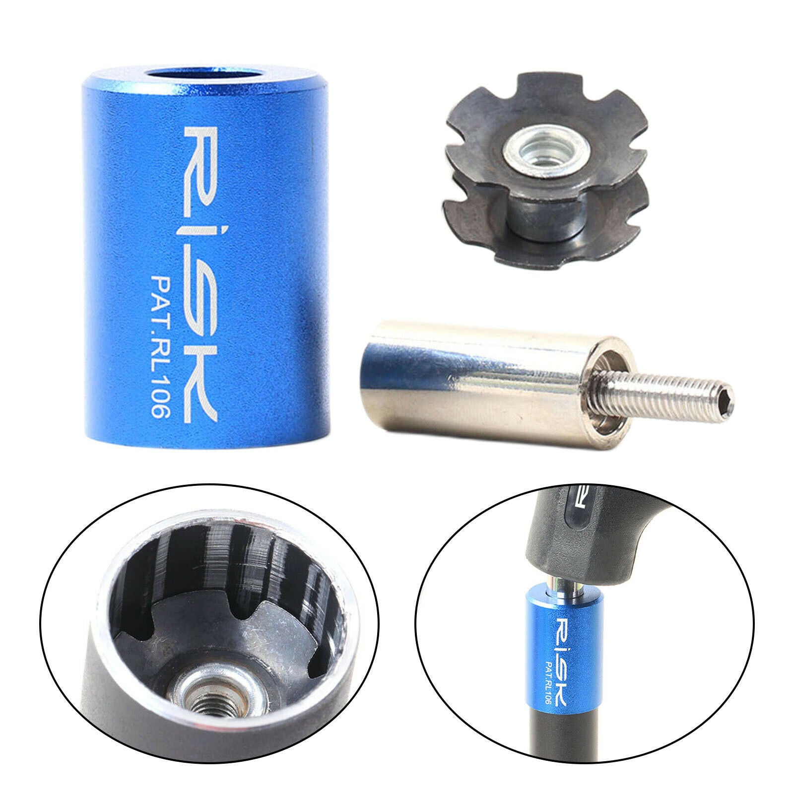Bike Headset Driver Star Nut Threadless 28.6mm Installer Cycling Accessories
