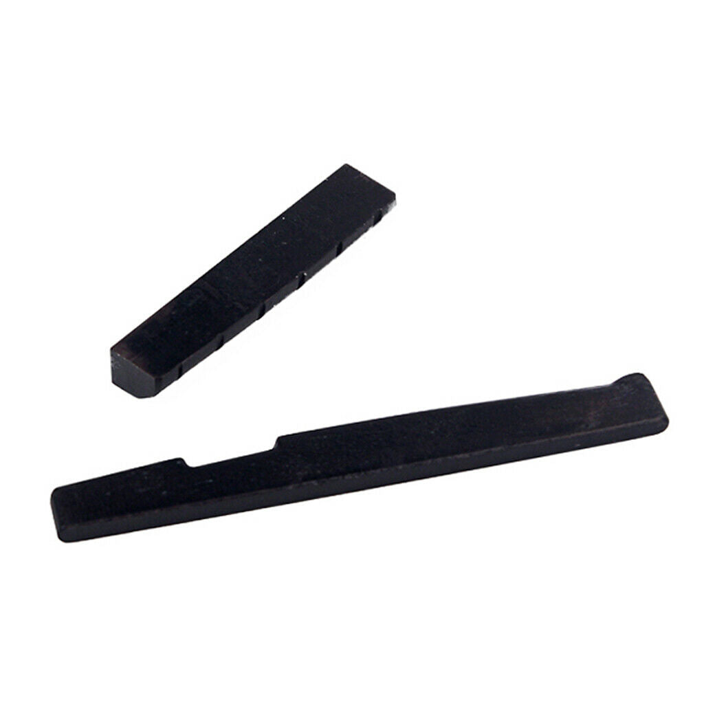 1 Set Black Camel Bone Bridge Saddle and Nut for Guitar Parts Accessory