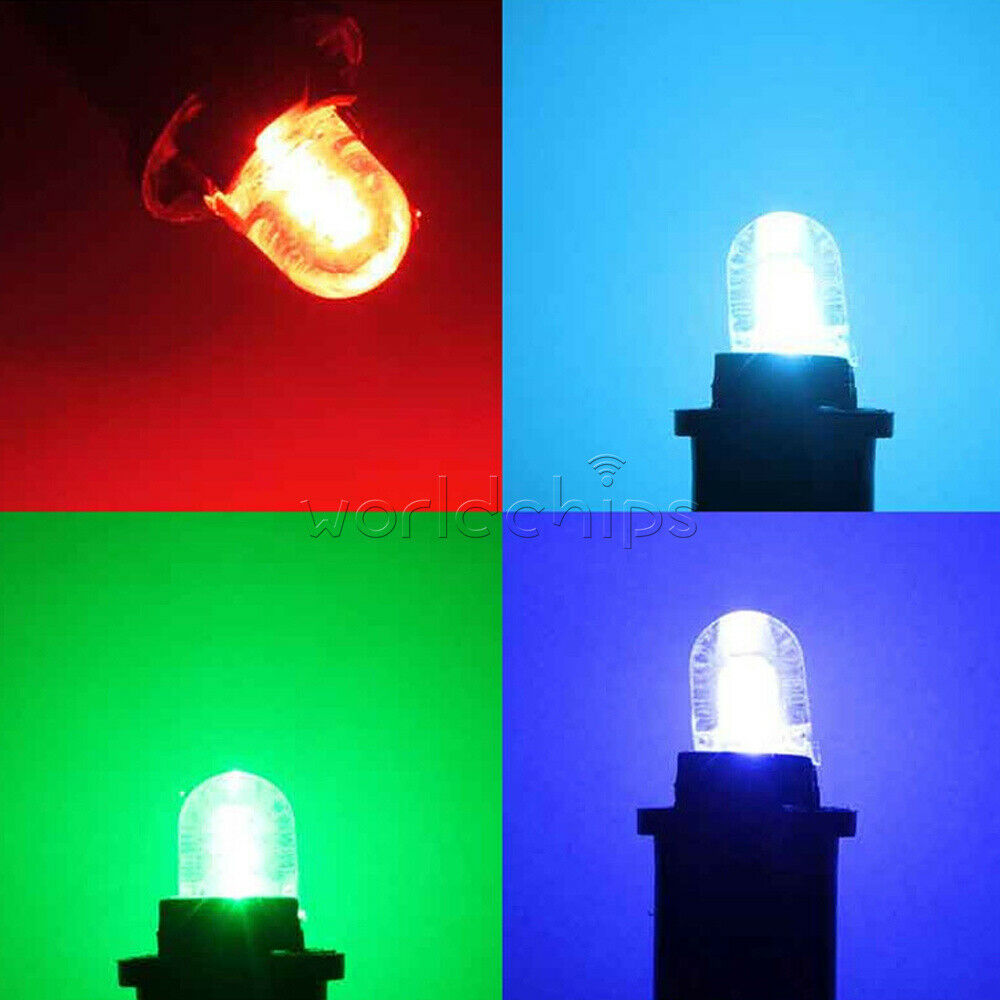 10x T10 COB Led Canbus W5W Led Dashboard Light Silicone Short Car LED Light 12V