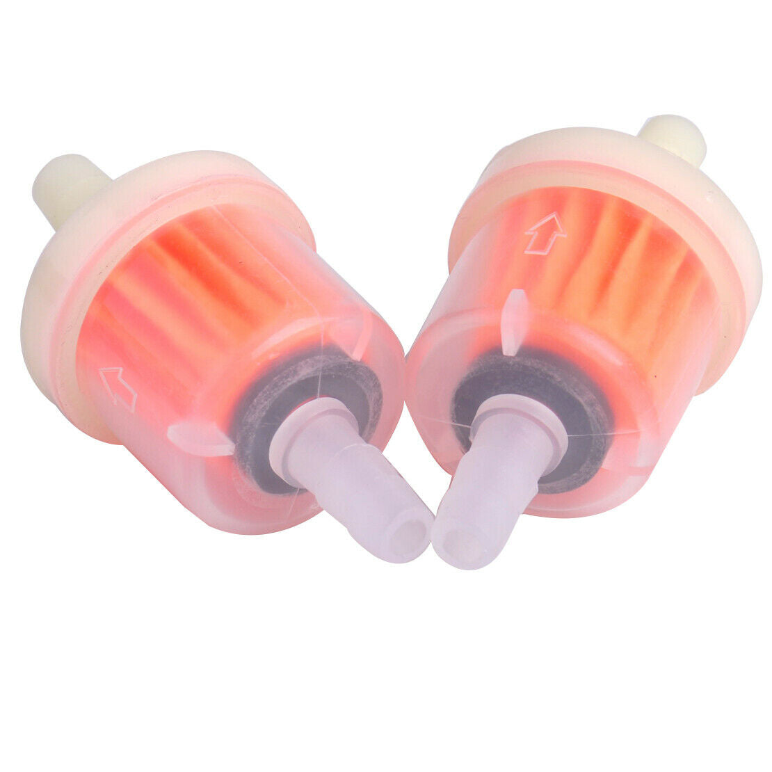 10x Motorcycle Scooter Clear 1/4'' 6-7mm Hose Inline Gas Fuel Gasoline Filter An