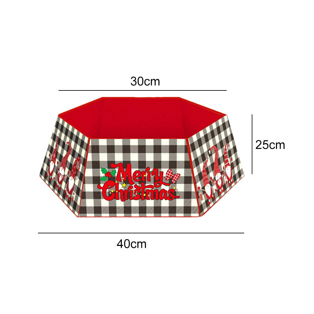 Fabric Christmas Tree Collar Tree Skirt Stand Decor Merry Christmas New Year
