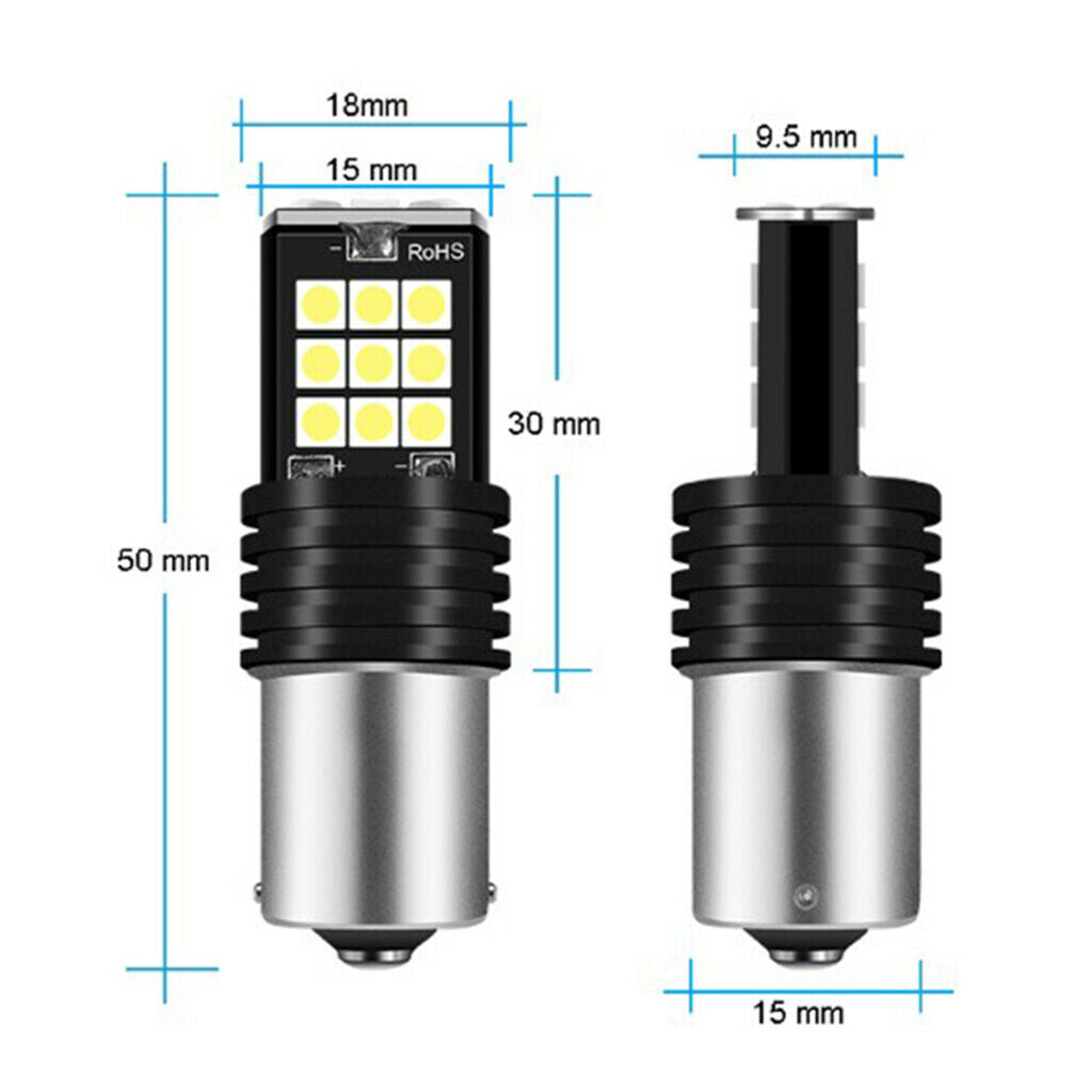 Auto Car 15LED Fog Headlight Bulb Conversion Kit Hi/Lo Beam Lamp 1156 3030