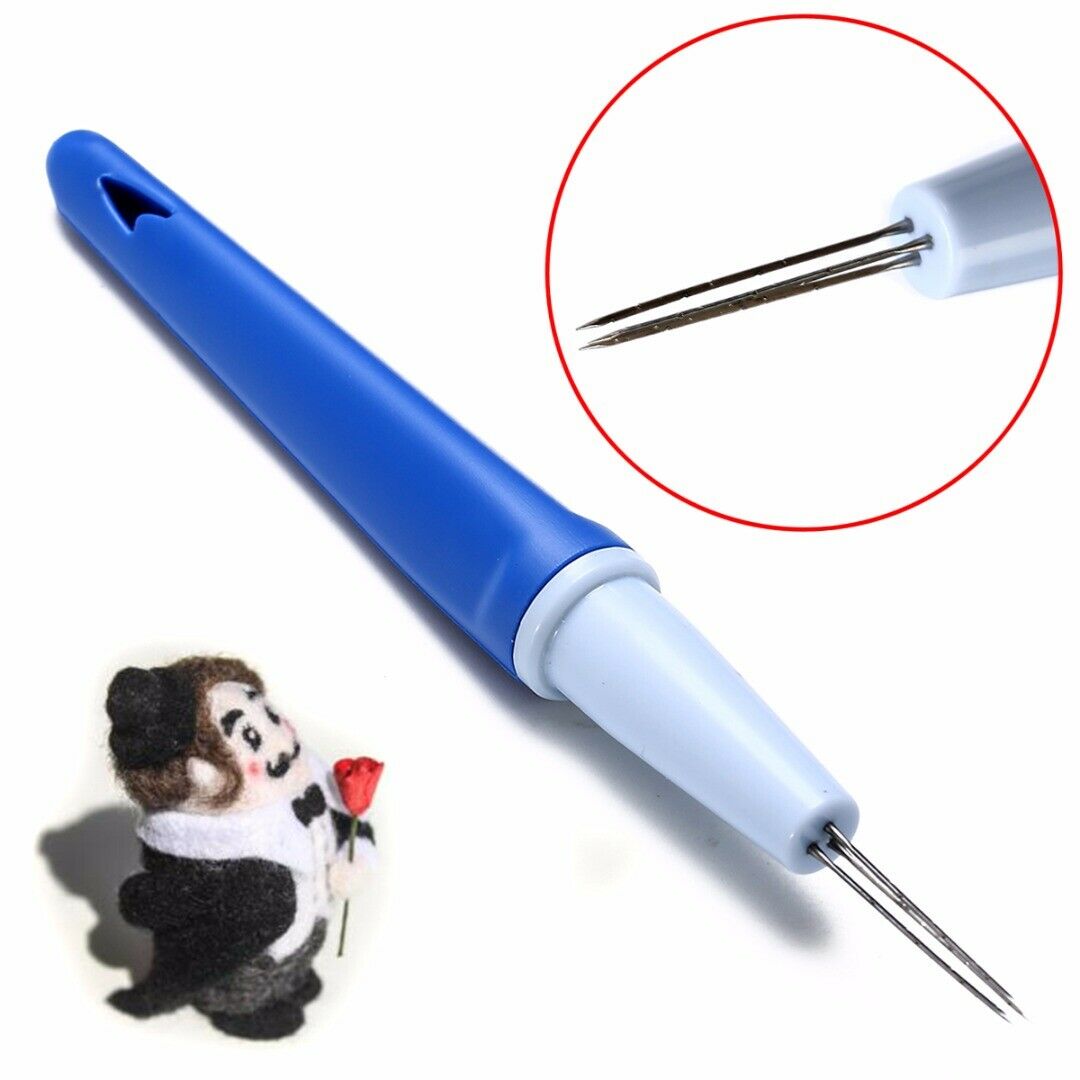 1x Needle Felting Tool With 3 Needles Wool Embroidery Craft Pen Shape Felted Kit
