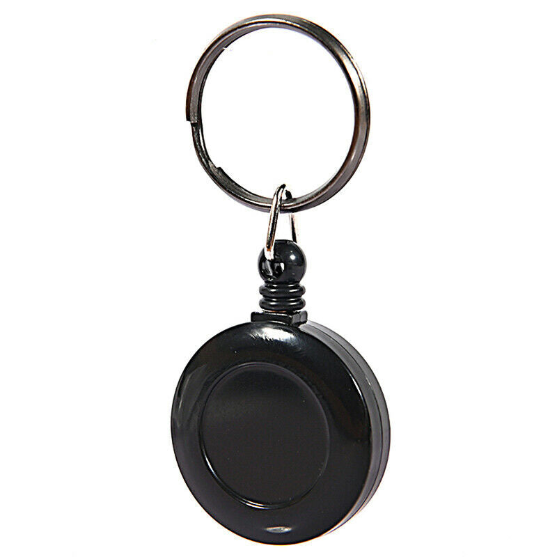 Retractable Pull Badge Reel Lanyard Holder Reels Recoil Belt Key Ring Chain  YR