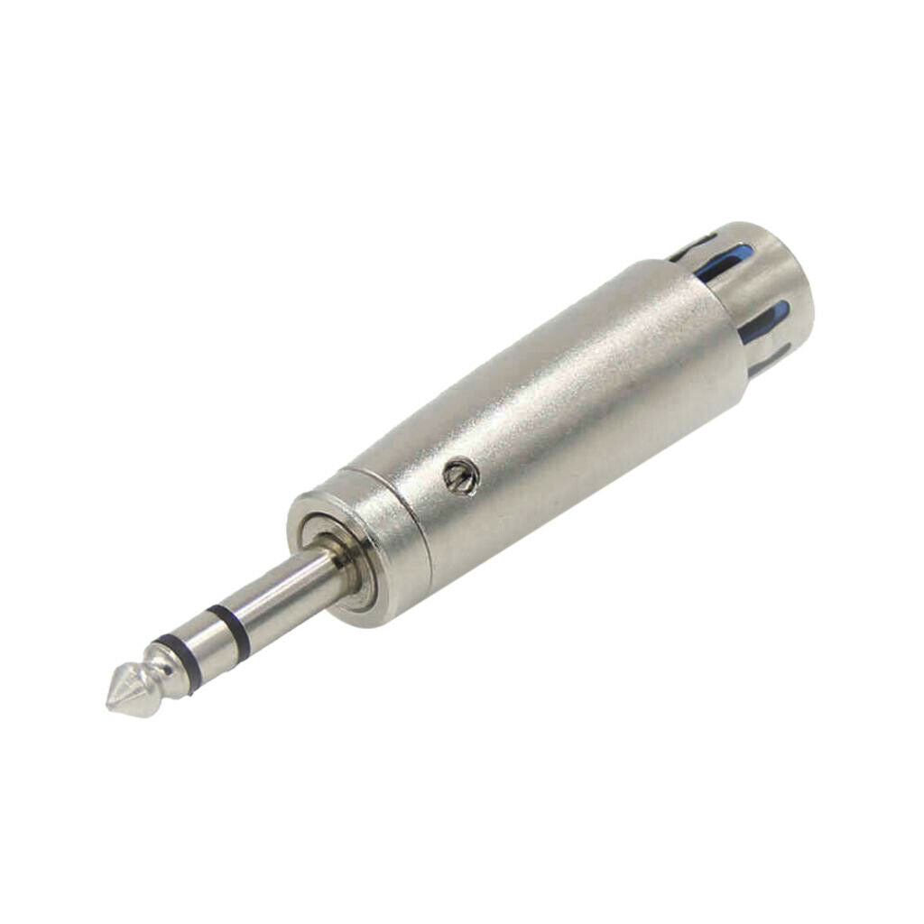 3Pin XLR Female To 6.35mm Male Stereo Audio Microphone Mic Adapter Converter