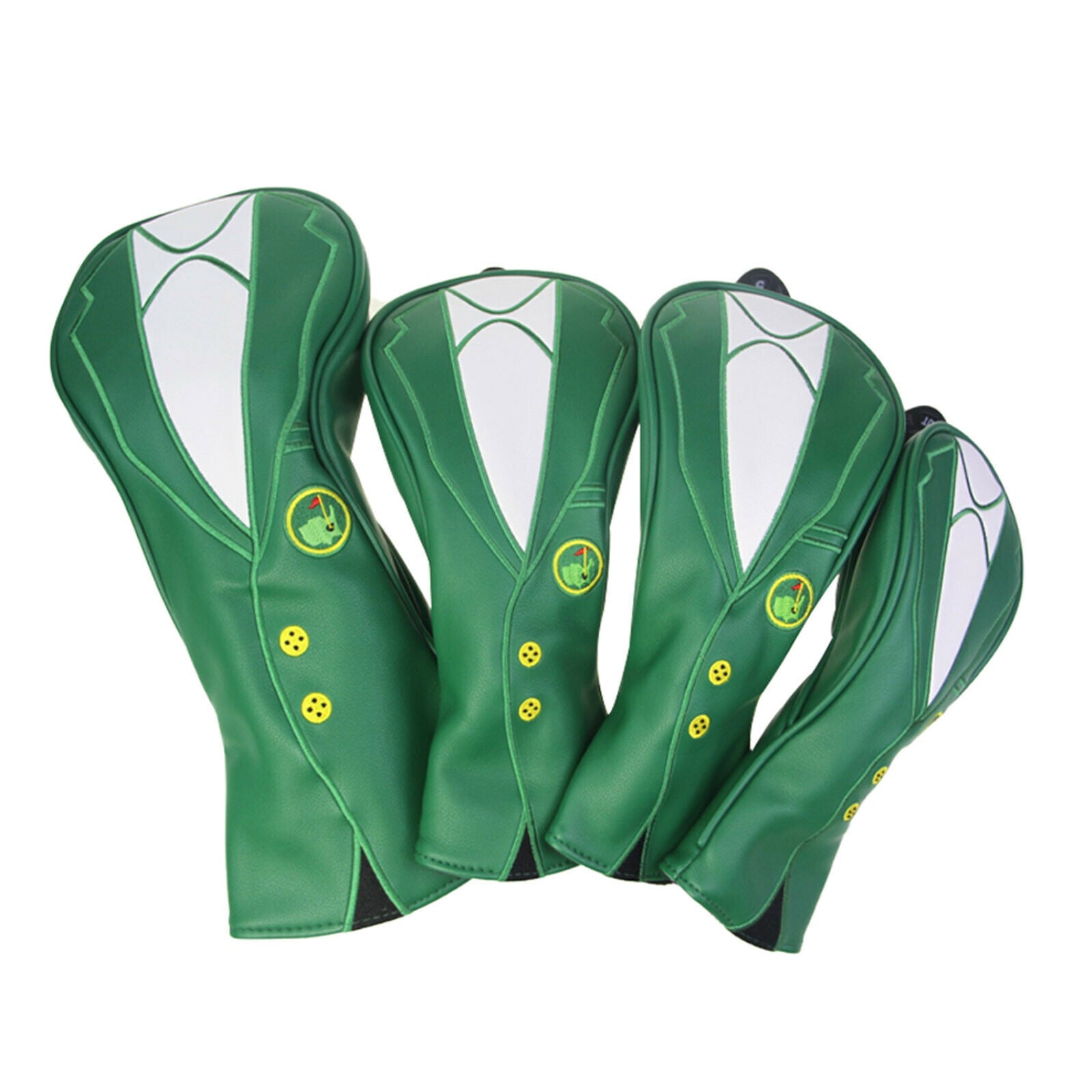 2X Golf Wood Headcover Durable Green Drivers Covers Protector Guard Sleeve UT