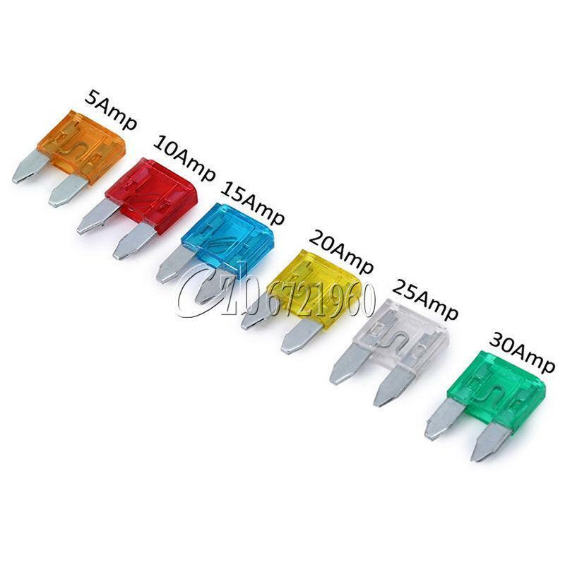 120PCS Assorted Car Fuse Auto Truck SUV Fuses Mini Blade Fuse Kits 5-30 AMP CZ