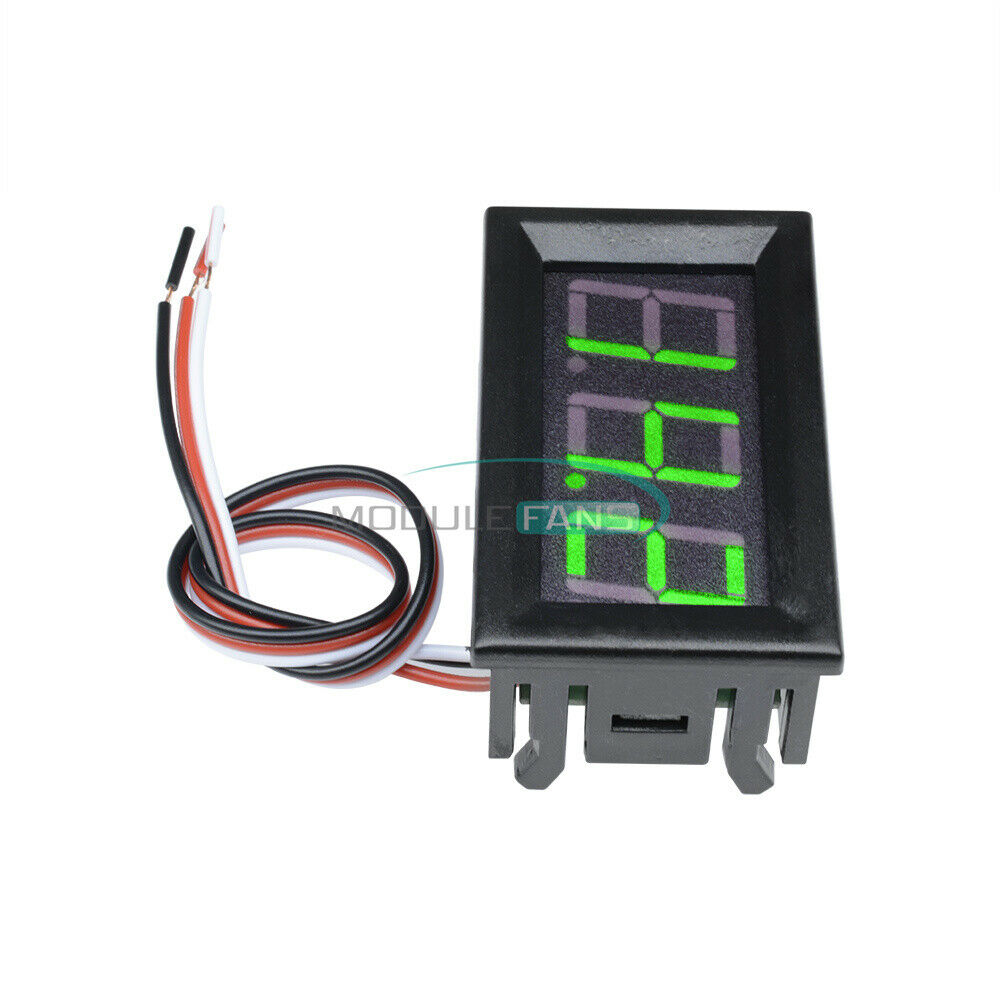 DC 4.7-30V Green 0.56" LED Digital Voltmeter Panel Accurate Meter 3 Wire Display
