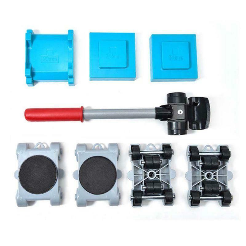 8pcs Furniture Mover Tool Set Transport Shifter Lifter Wheel Heavy Stuffs Moving