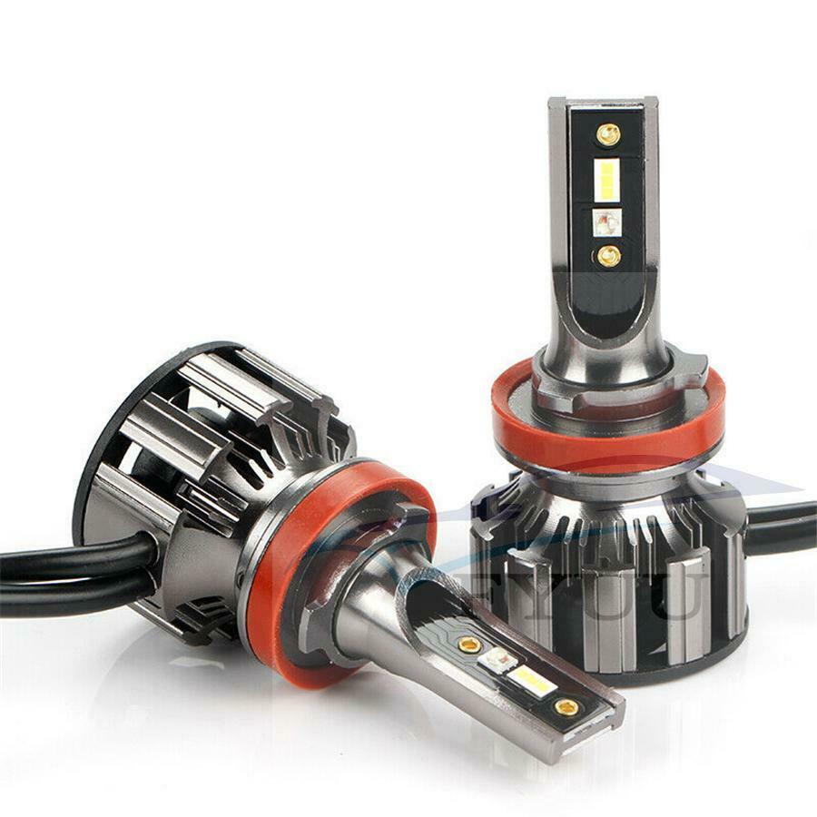 2PCS H8 H9 H11 72W Car LED RGB Headlight Kit Phone APP BT Control Bulb Lamp