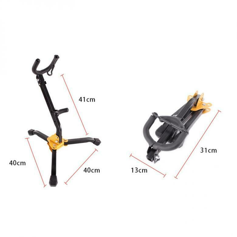Metal Folding Saxophone Stand Tenor Alto Sax Rack Tripod Holder Protable Black