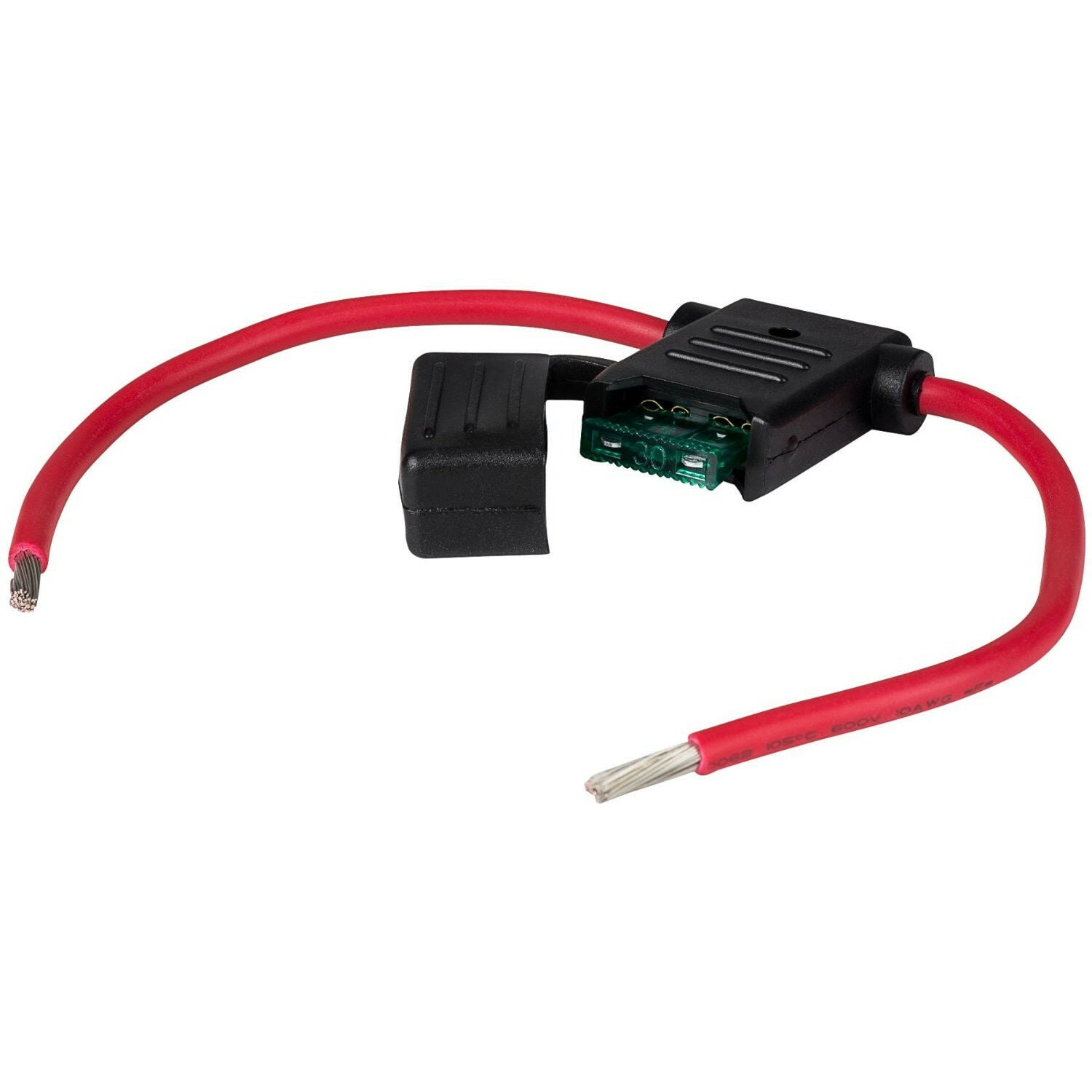 10 Pack 16 GAUGE ATC / ATO FUSE HOLDER IN-LINE AWG WIRE COPPER 12V POWER BLADE