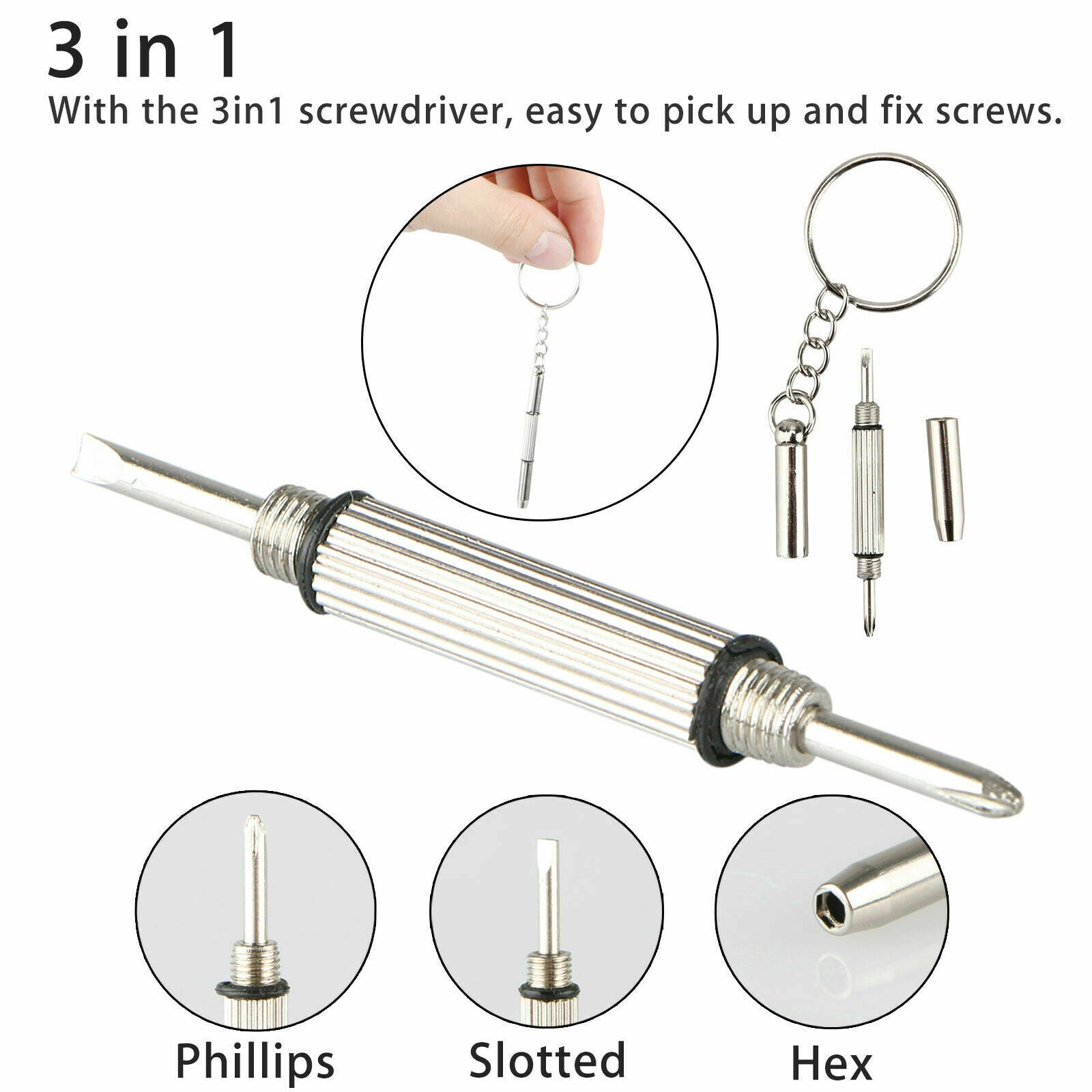 1000Pcs Micro Eyeglass Sunglass Spectacles Tiny Watch Repair Tool Screws Kit