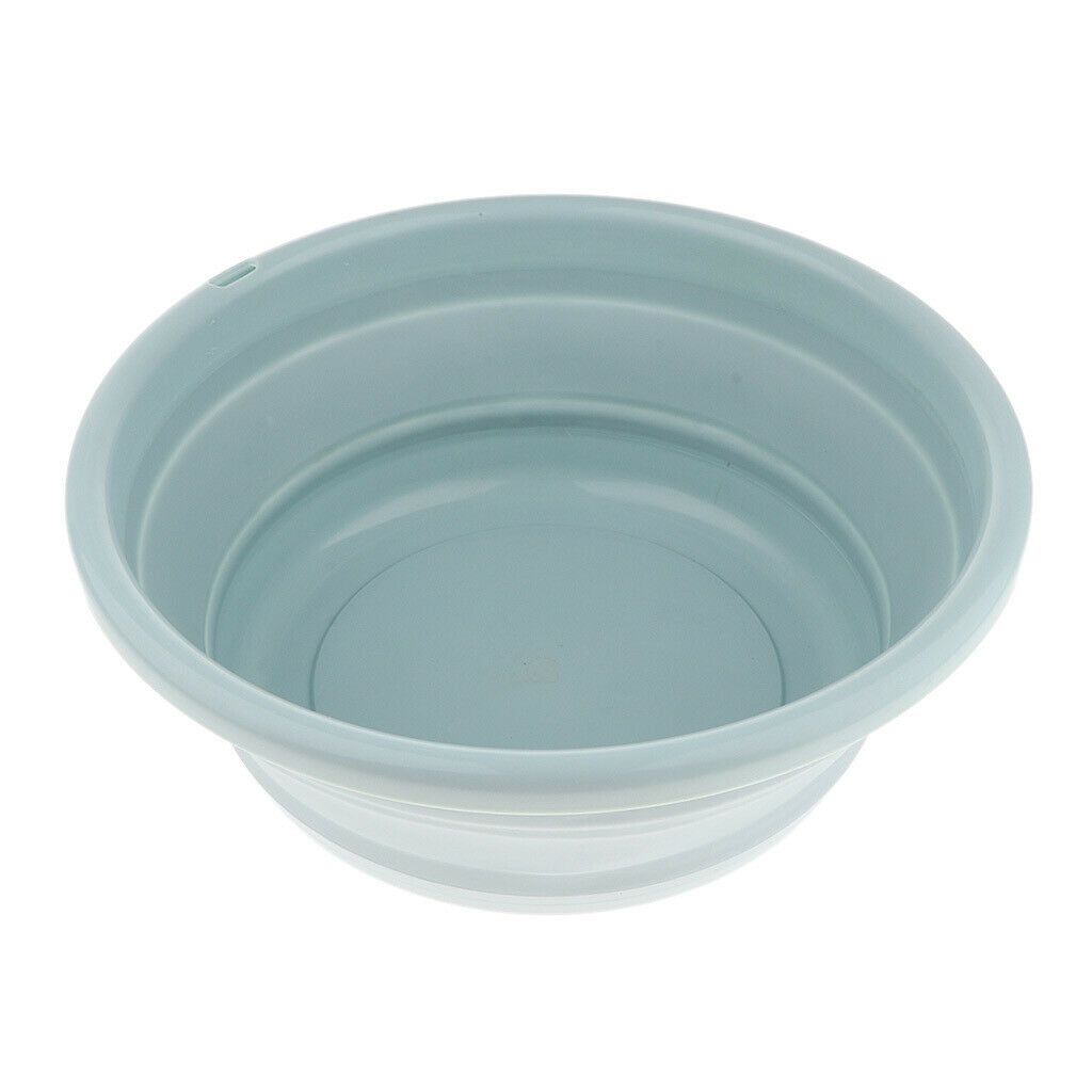 2Pcs TPE Collapsible Wash Basins Space Saving for Fishing Travel Picnics