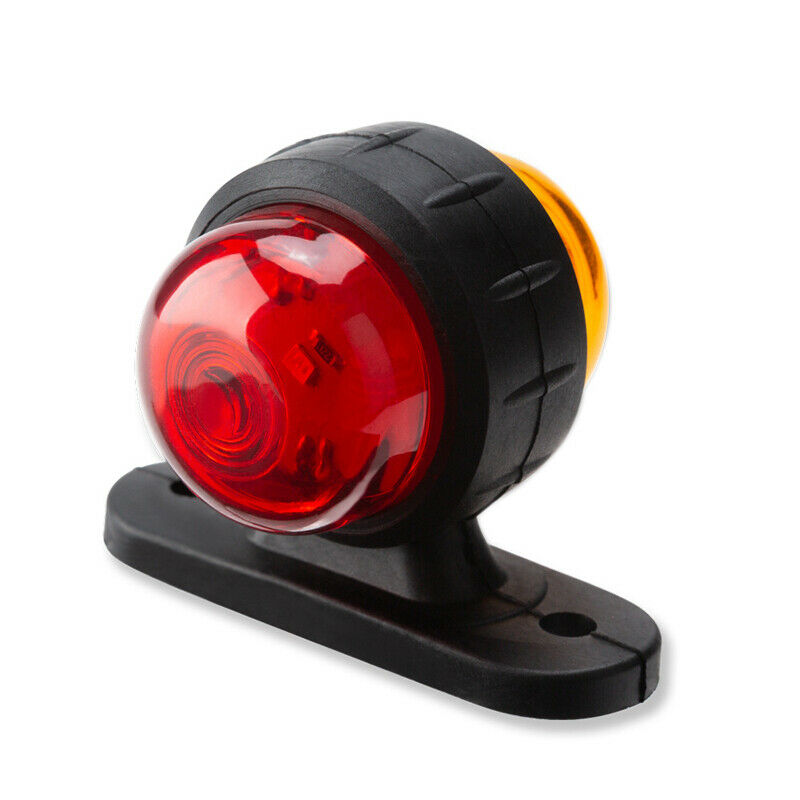 2PCS 12V-24V Truck Grille Strobe Lights Side Marker Indicator Flash Warning Lamp
