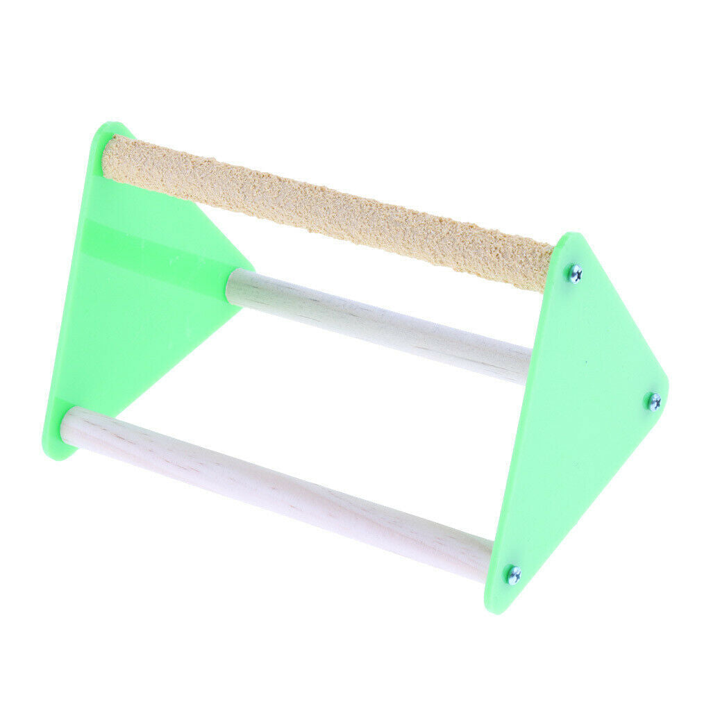 Parrot Perch Stand Play Toys Activity Table Playstand Colorful Entertaining -