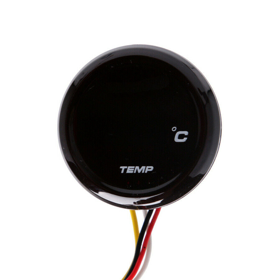 Water Temp Thermometer Motorcycle Digital Gauge Meter Red LED Display DC 12V