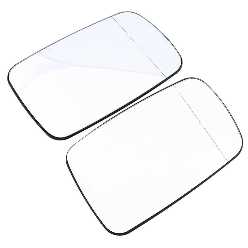 2Pcs Side Mirror Glass Right Left White For BMW 3-Series E46 Coupe 1999-2006