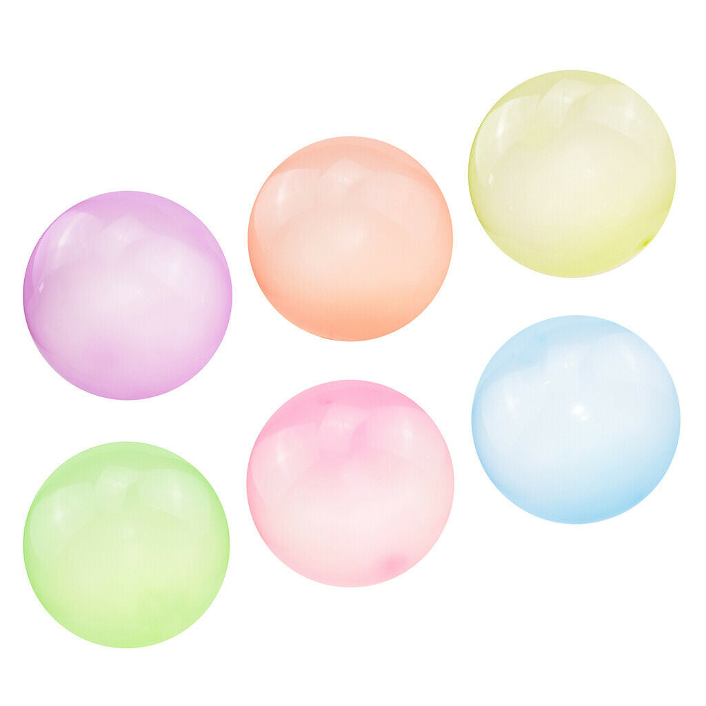 6pcs Bubble Ball Soft Balloon Funny Amazing Balls Beach Decor Kids Game Toys