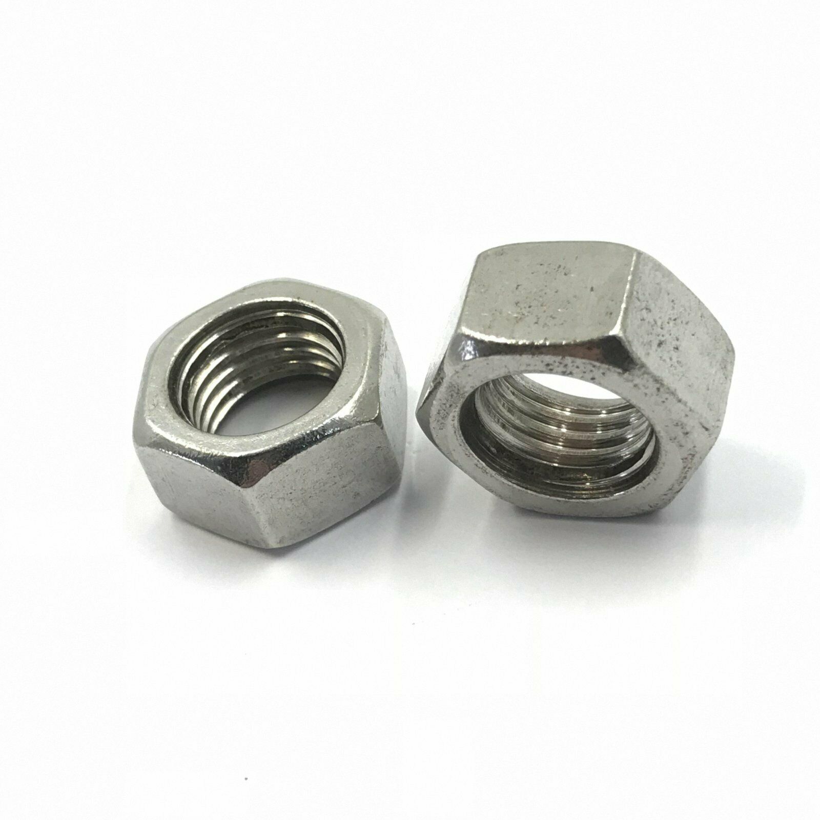 12Pcs Stainless Steel Hex Nut Right Hand Thread M8 x 1.25 [M_M_S]