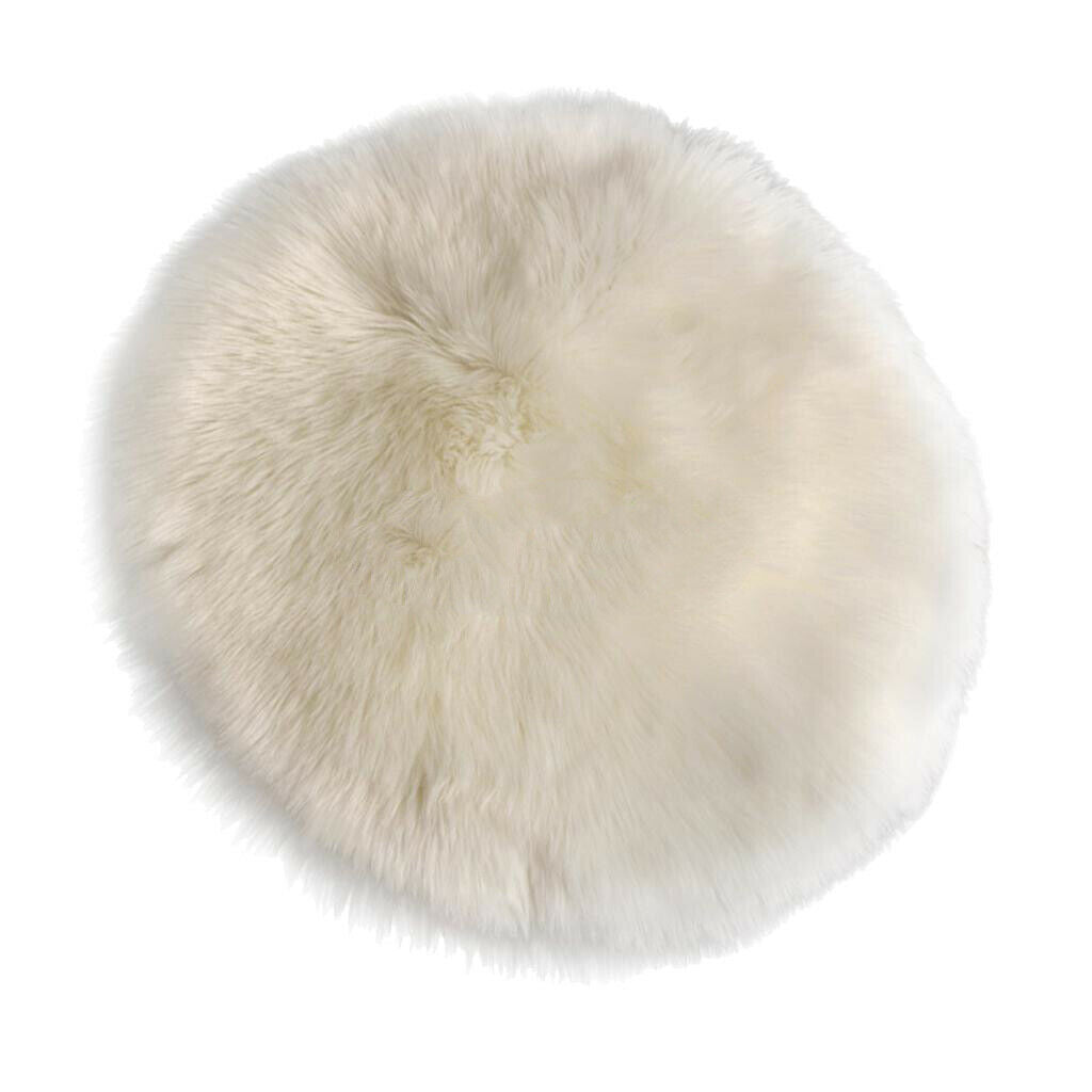 3Pieces Faux Sheepskin Sofa Cover Seat Pad Shaggy Area Rugs For Bedroom Floor