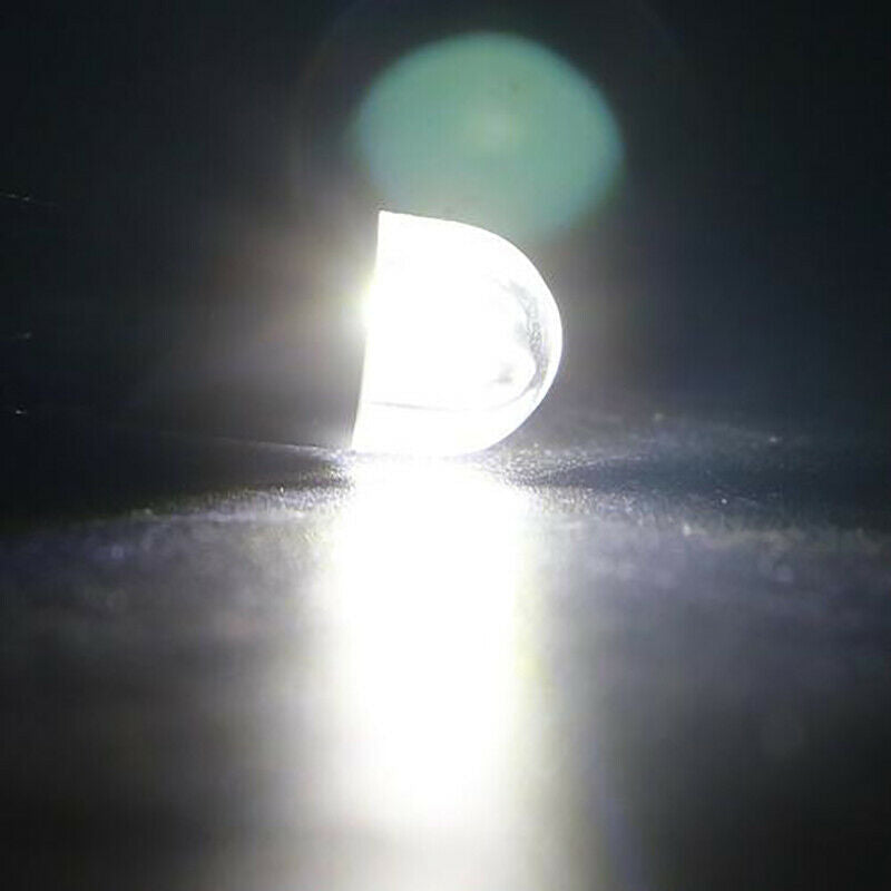 10PCS W5W T10 Glass Housing COB LED Car Bulb White License Plate Lamp Dome LigSJ