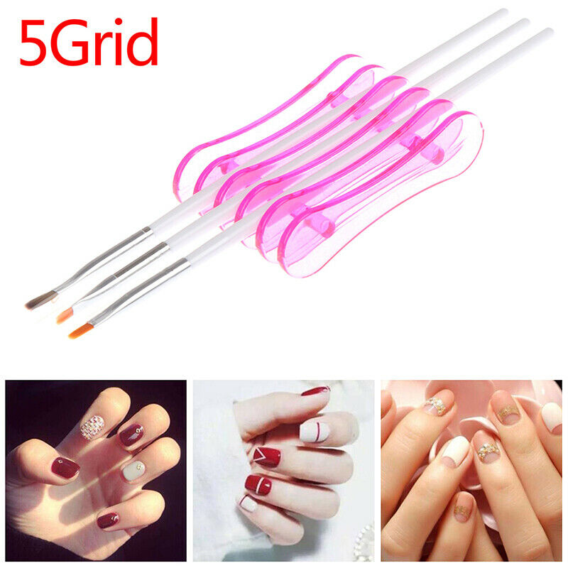Nail Art Makeup Brush Pen Holder Stand Acrylic Design Manicure Tool PenHolder DD