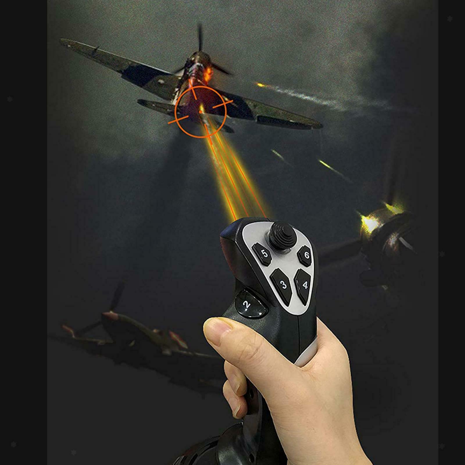 Vibration Flight Stick Joystick Controller for Flight Simulator Games 4 Axis
