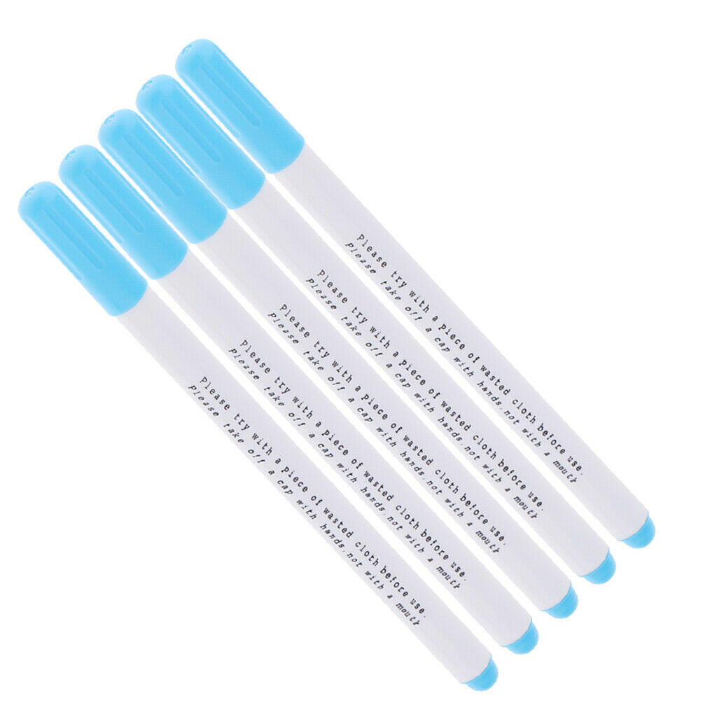 10pcs Blue Water Erasable Pen Water Soluble Pen